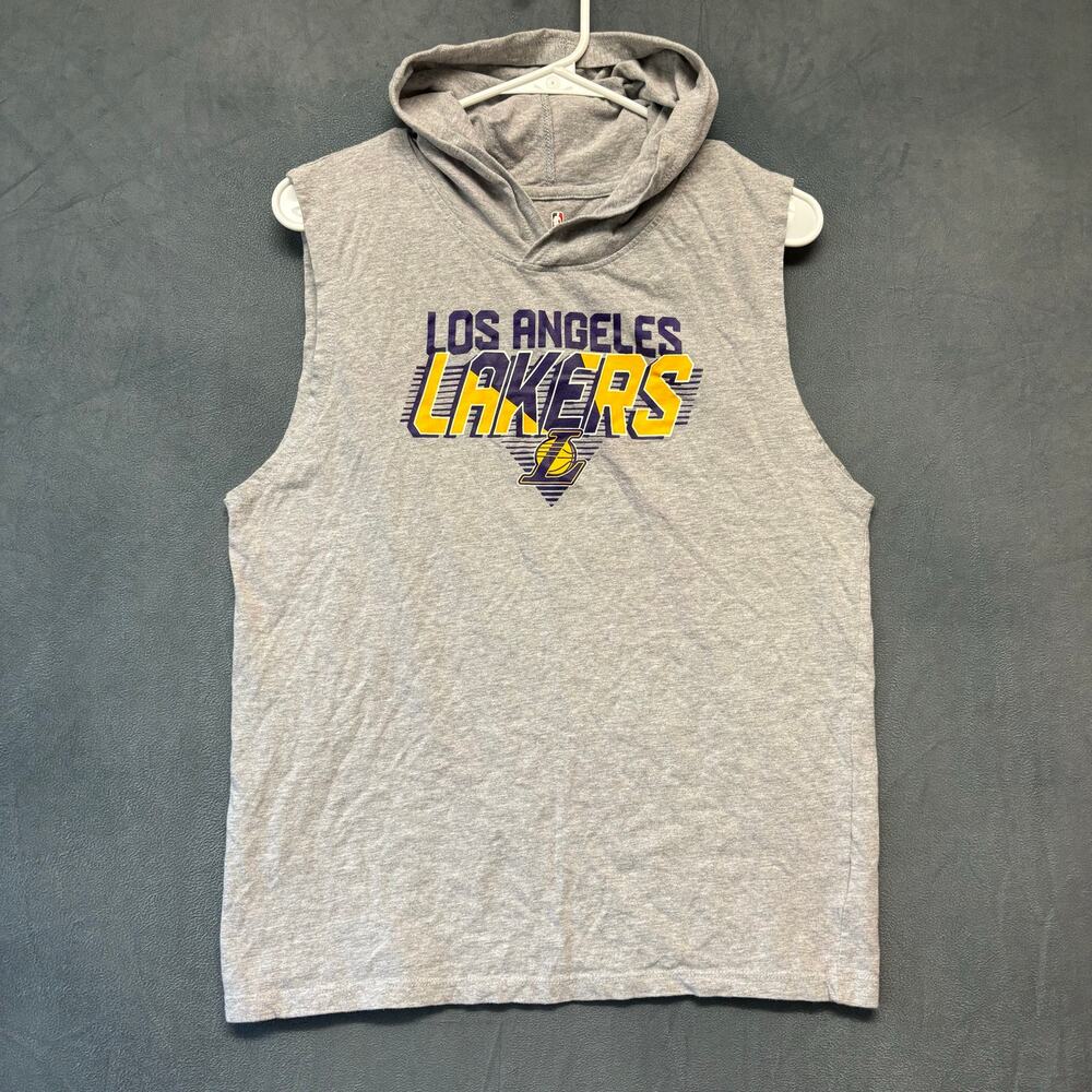 Lakers Hooded Muscle Shirt LA Los Angeles NBA Streetwear Kid Large 14/16 Graphic